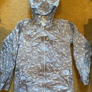 Girls Lands’ End packable rain jacket Small (7-8)